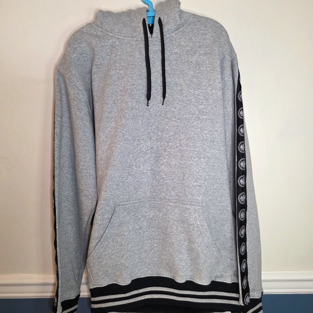 Bwear Eintracht Frankfurt Mens Gray Cotton Polyester Heavyweight Hoodie Size 2XL